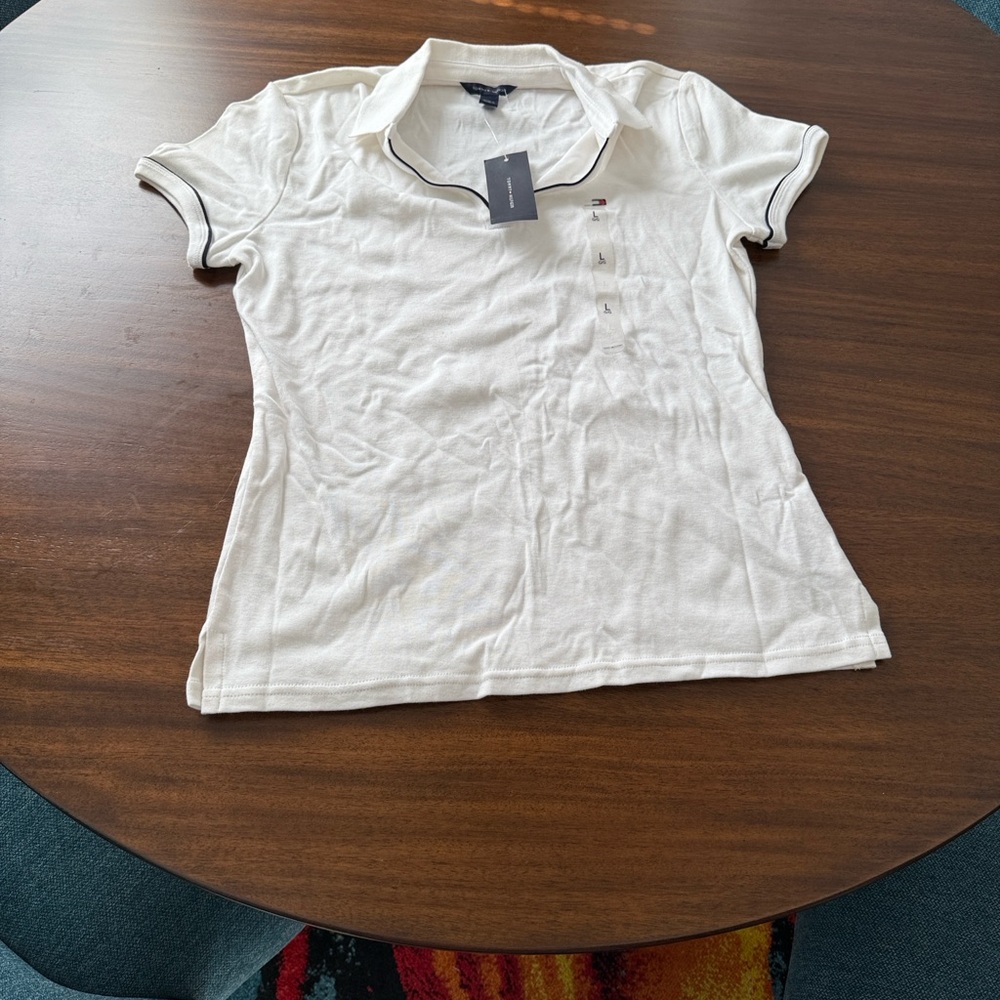Tommy Hilfiger White Short Sleeve Polo